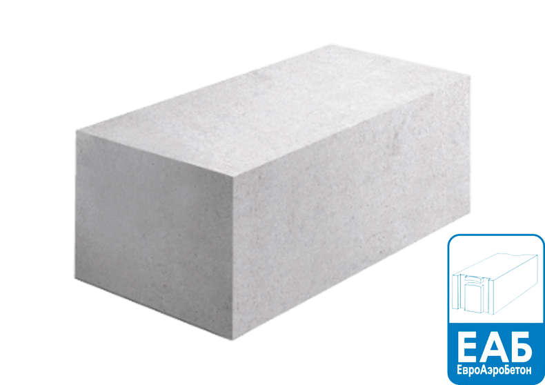 Газобетон ЕАБ D500 625х200х250 мм ровные грани